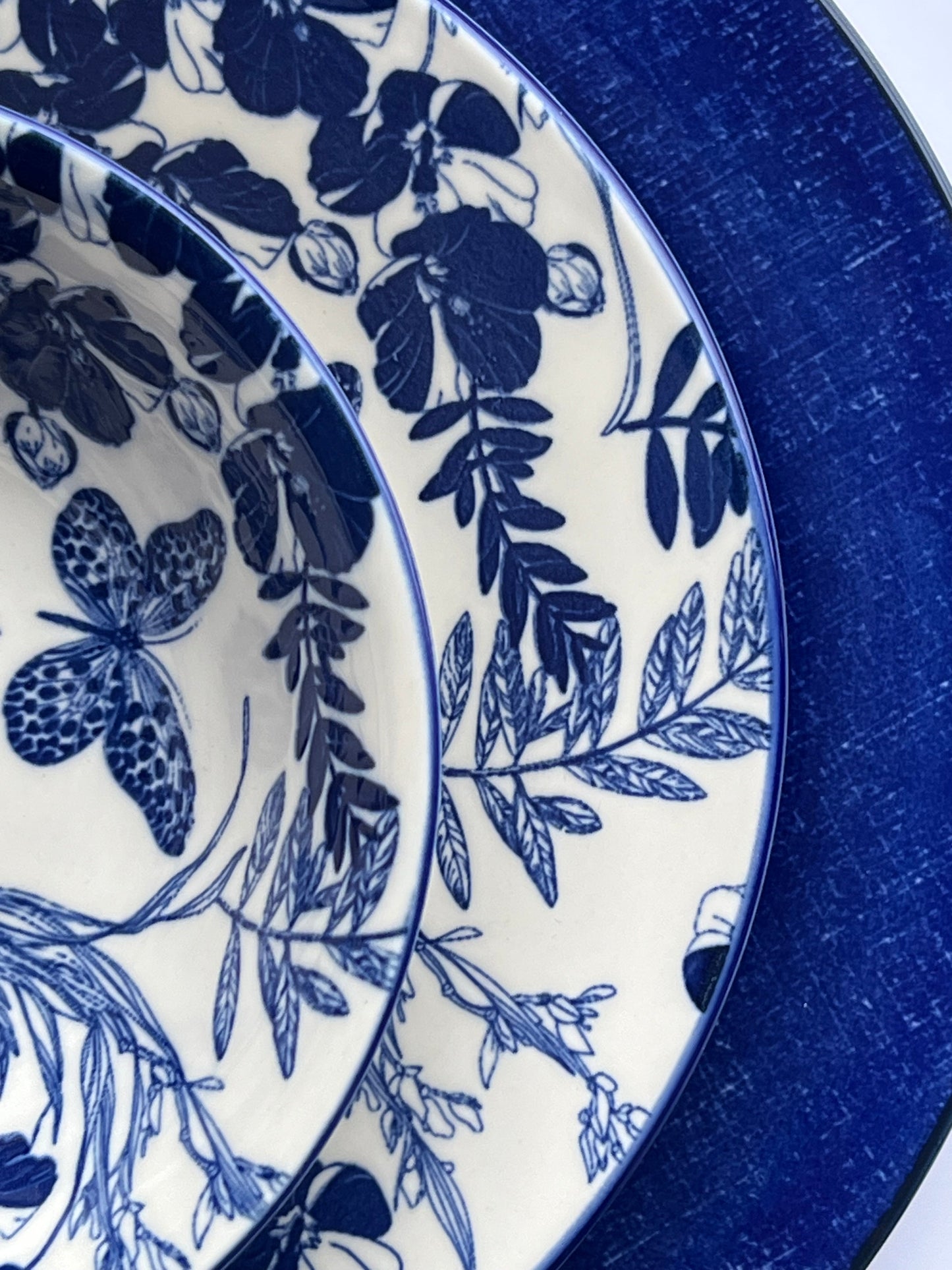 Ocean leaf 24 piece plate set