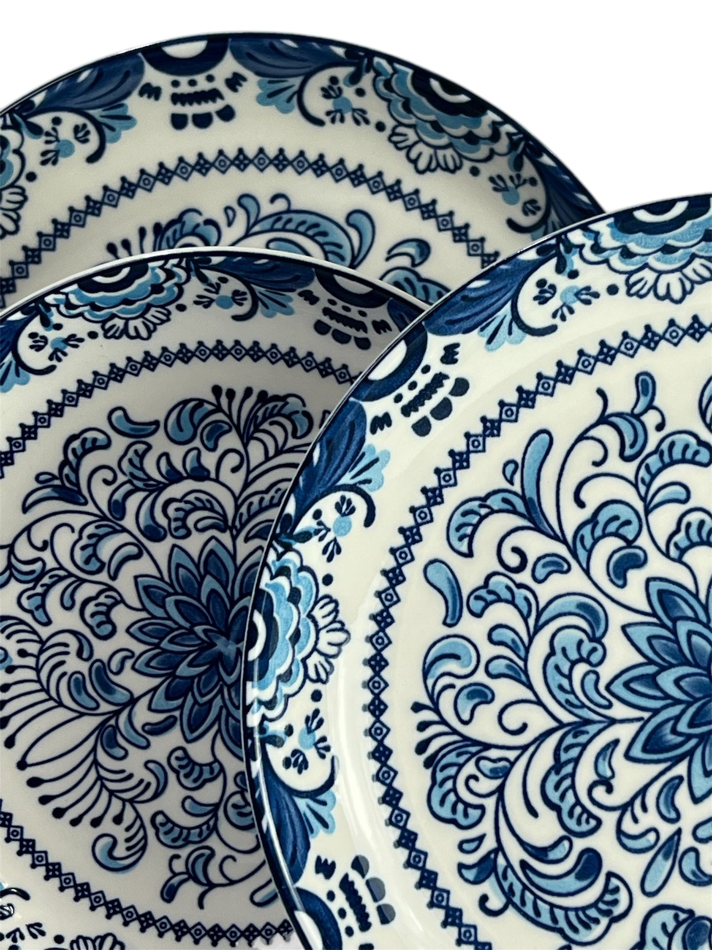 Blue petal plates