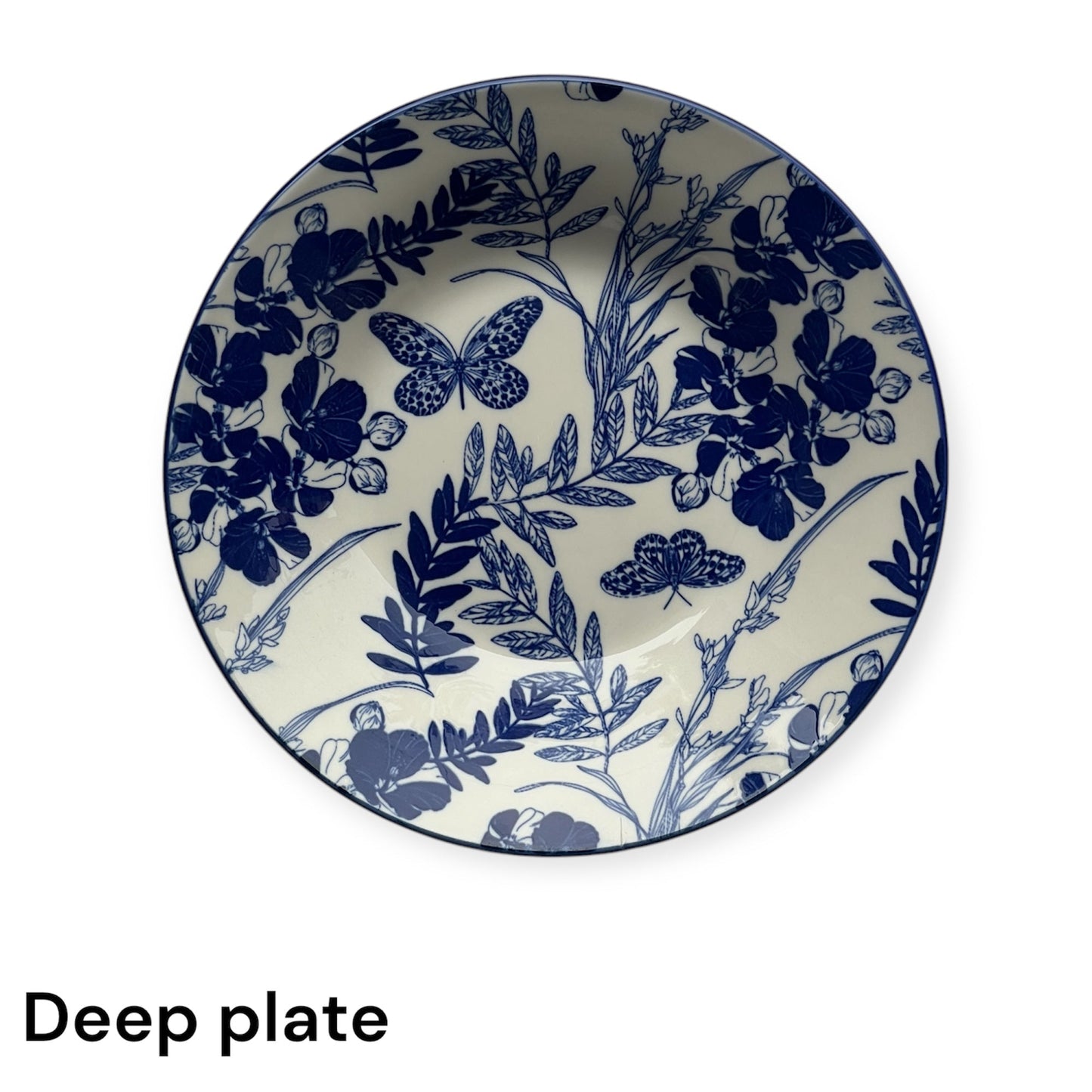 Ocean leaf 24 piece plate set