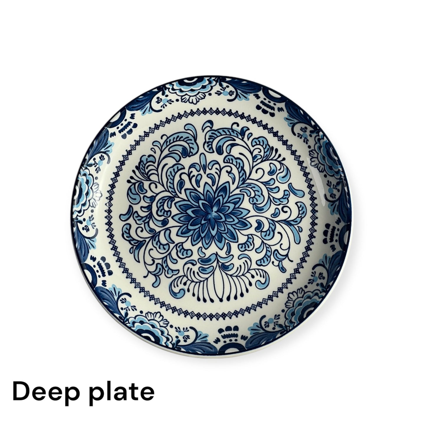 Blue petal plates