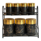 Royal Black Canister Set