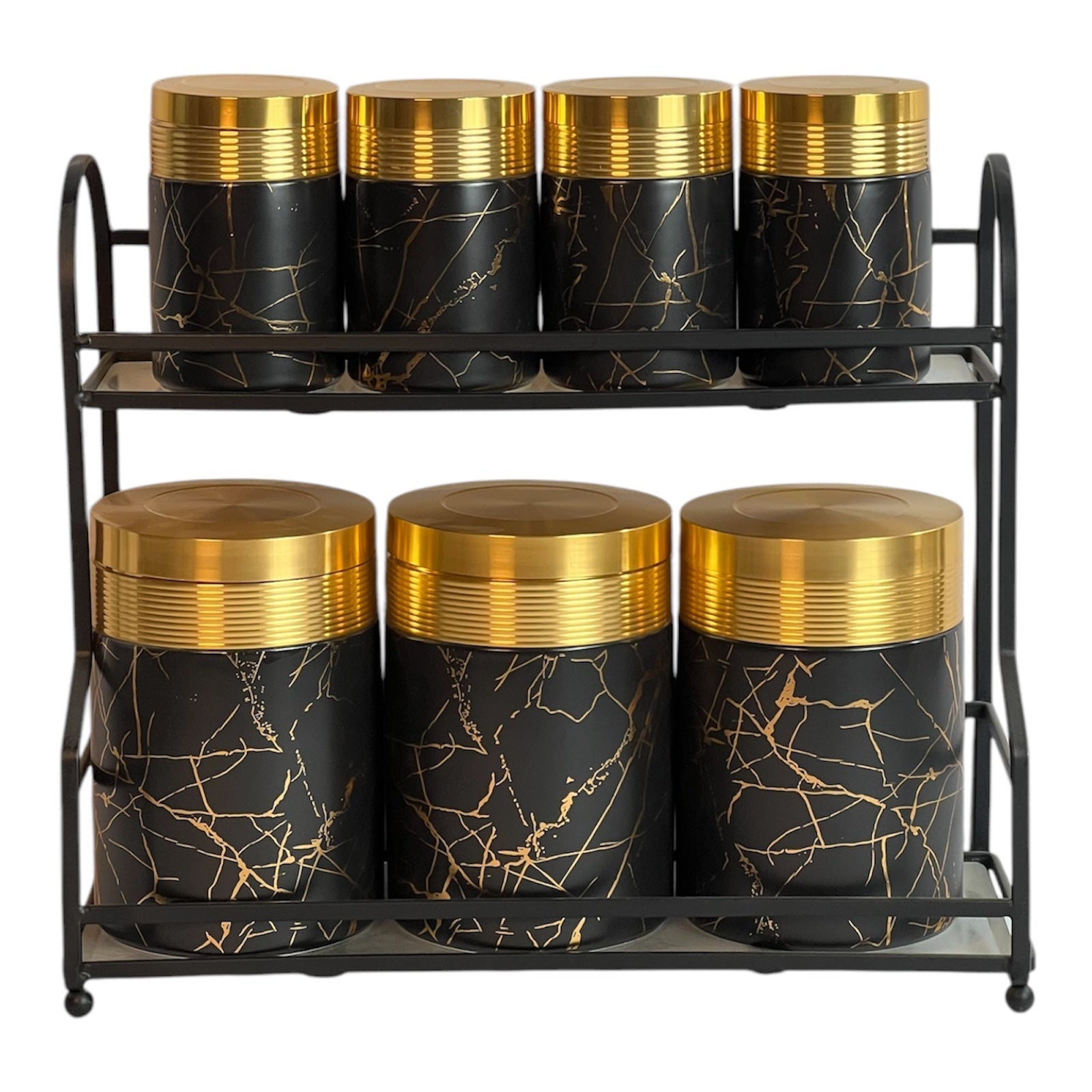 Royal Black Canister Set