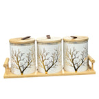 Golden tree spice organizer set