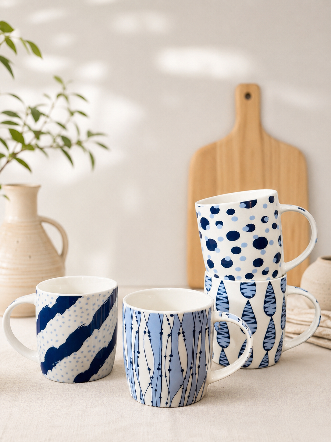 Azure Blue Mug Set