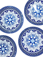 18 Pieces Royal Indigo Plate Set