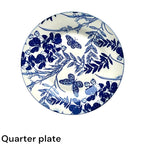 Ocean leaf 24 piece plate set