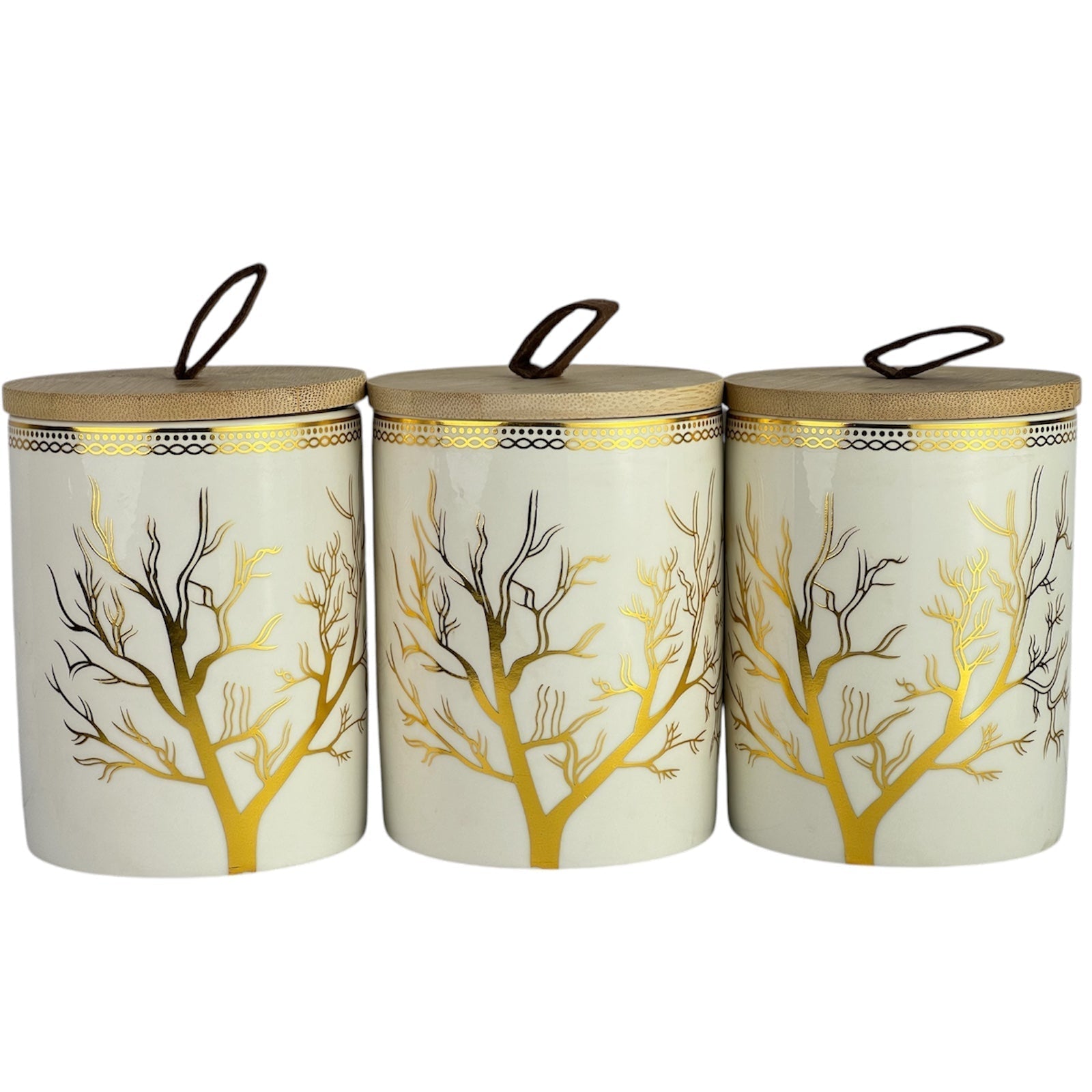 Golden tree spice organizer set
