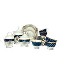 Navy Rose Luxe Tea Set