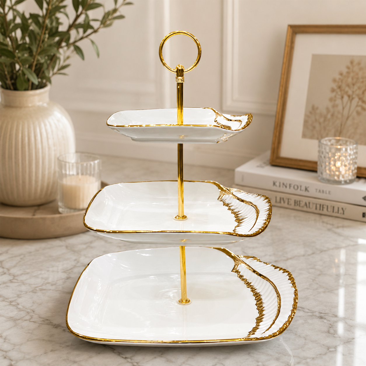 Feather Pastry Stand
