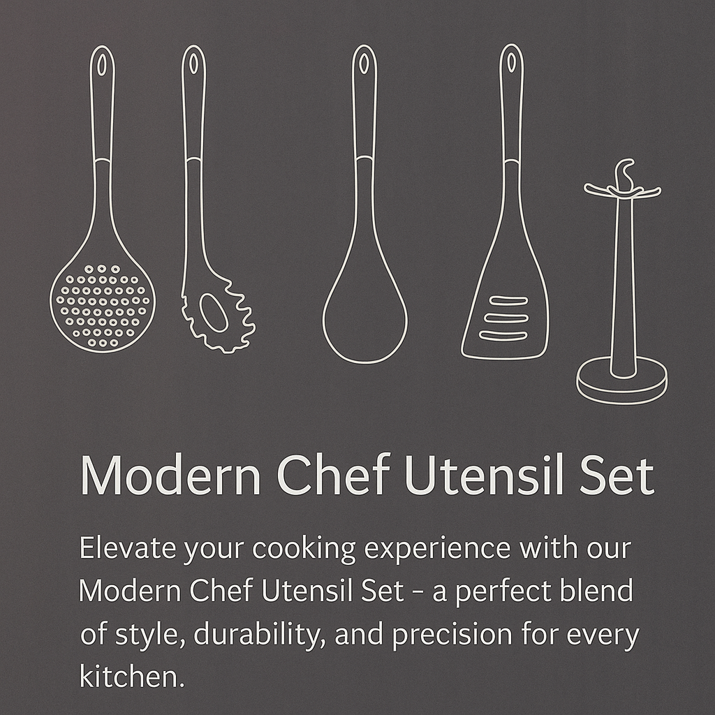 Modern Chef Utensil Set