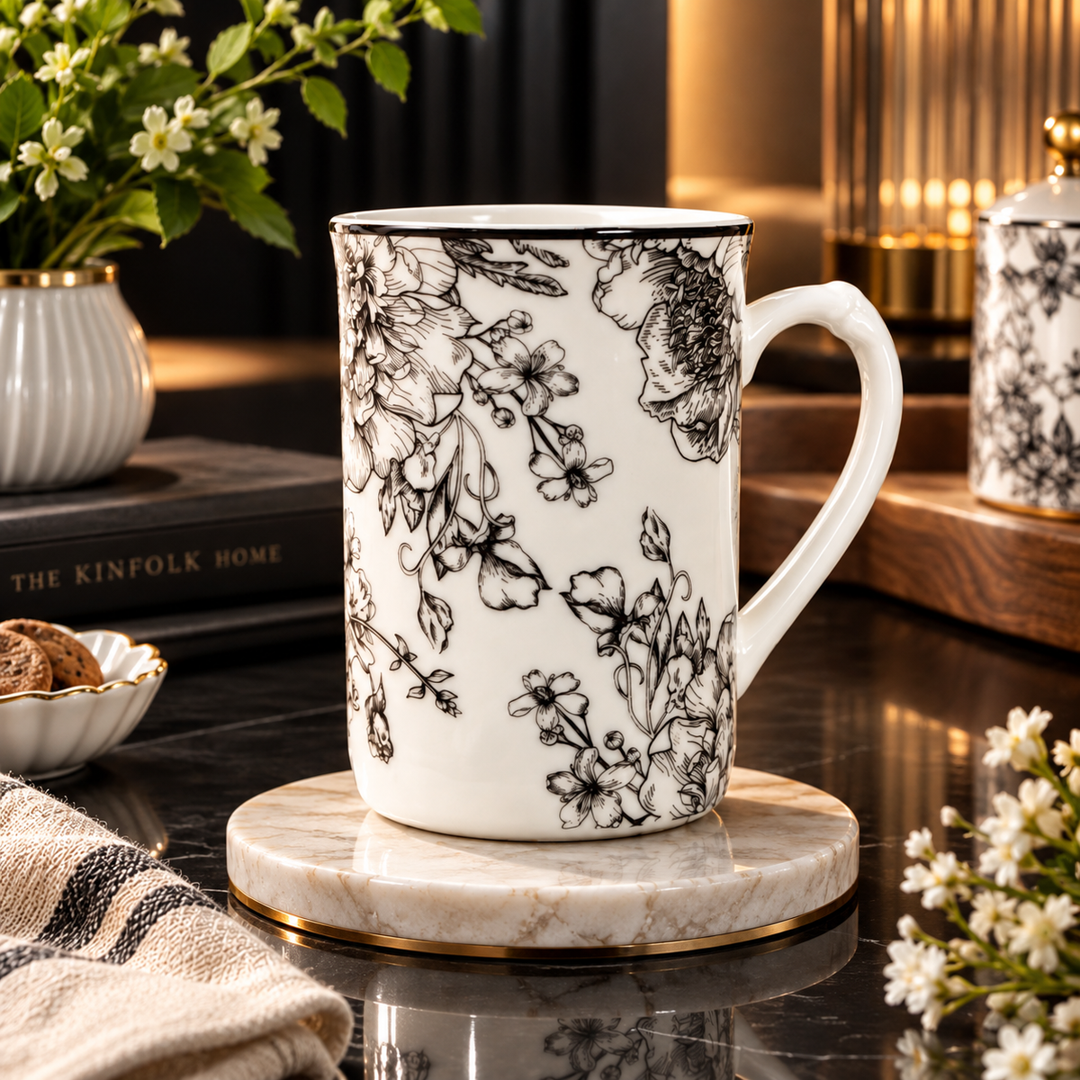 Midnight black Mug Set