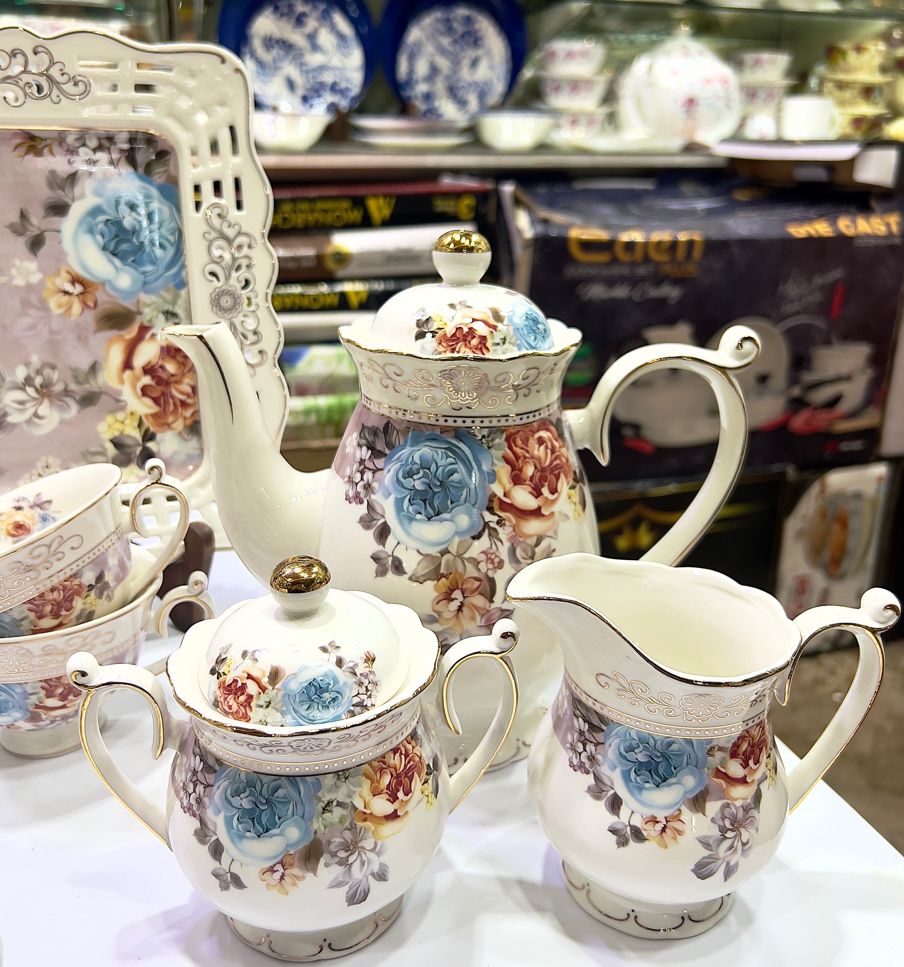 Ornate Bloom Tea Set