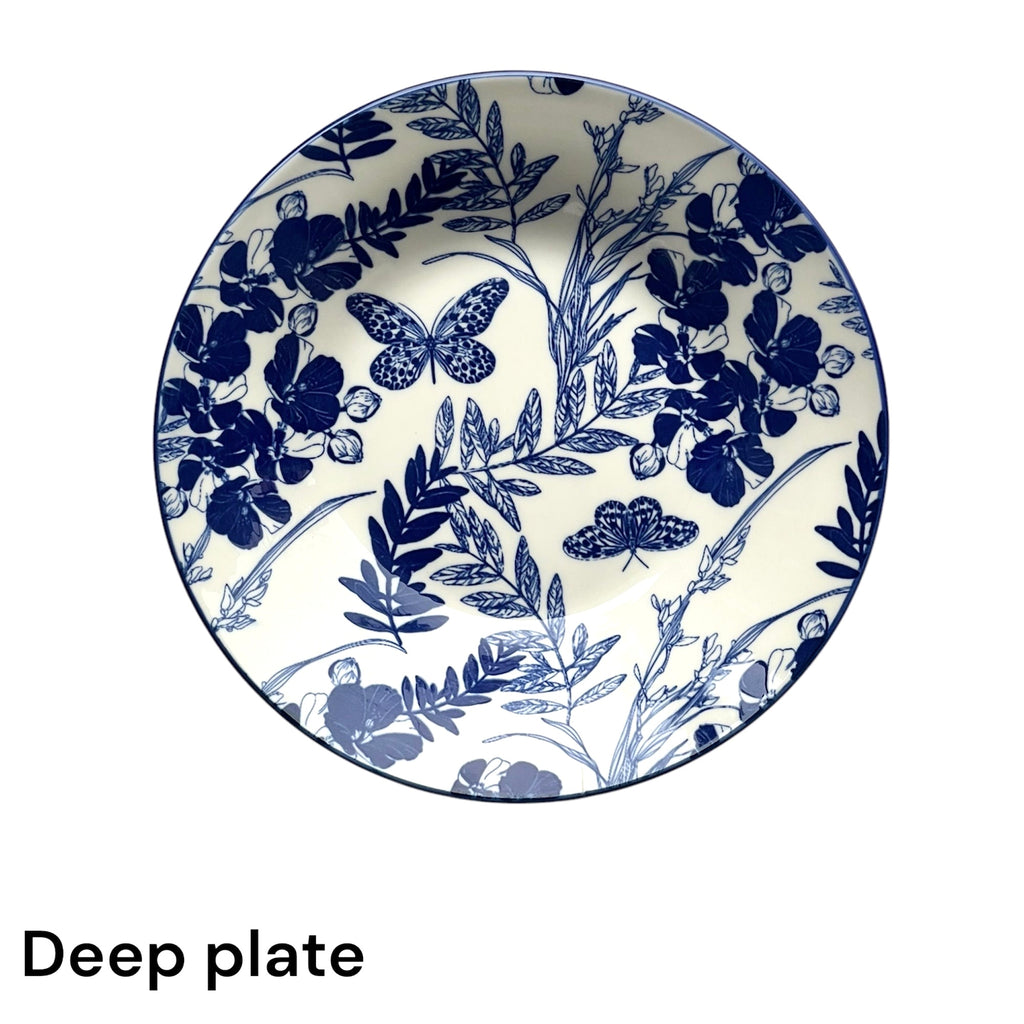 Ocean leaf 24 piece plate set