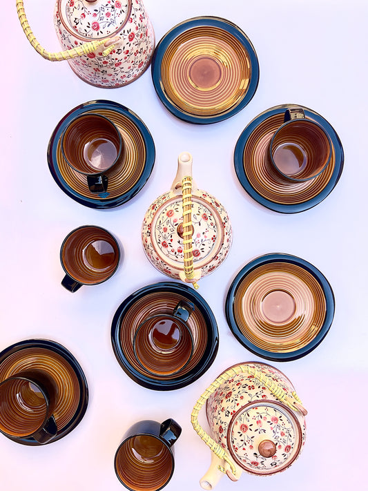 Floral Flame Tea Pot