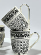 Midnight black mug set