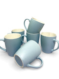 Sky Blue Ribbed Mug