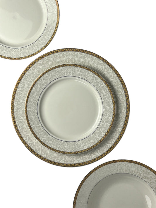 Golden Lace Plate Set