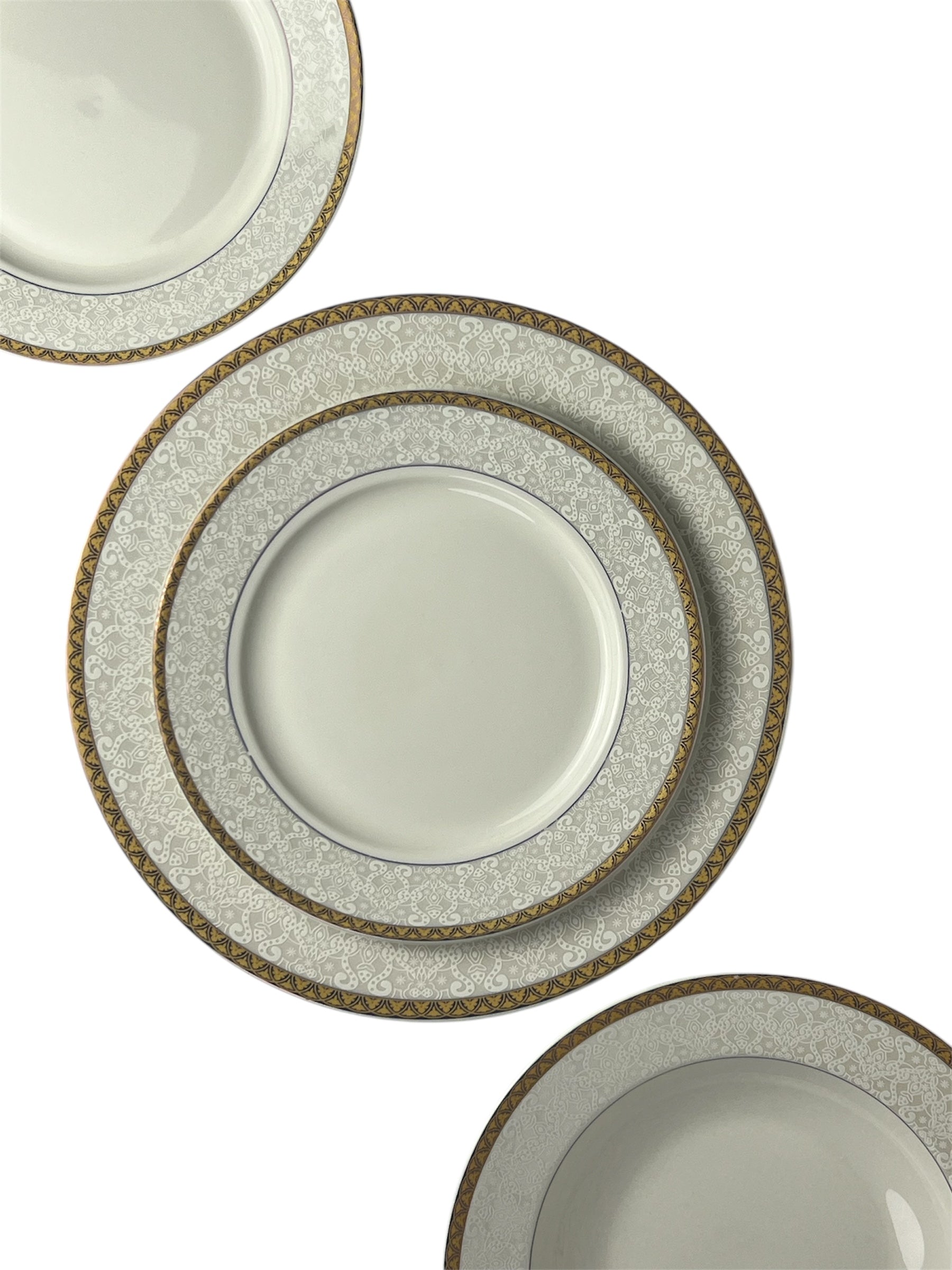 Golden Lace Plate Set