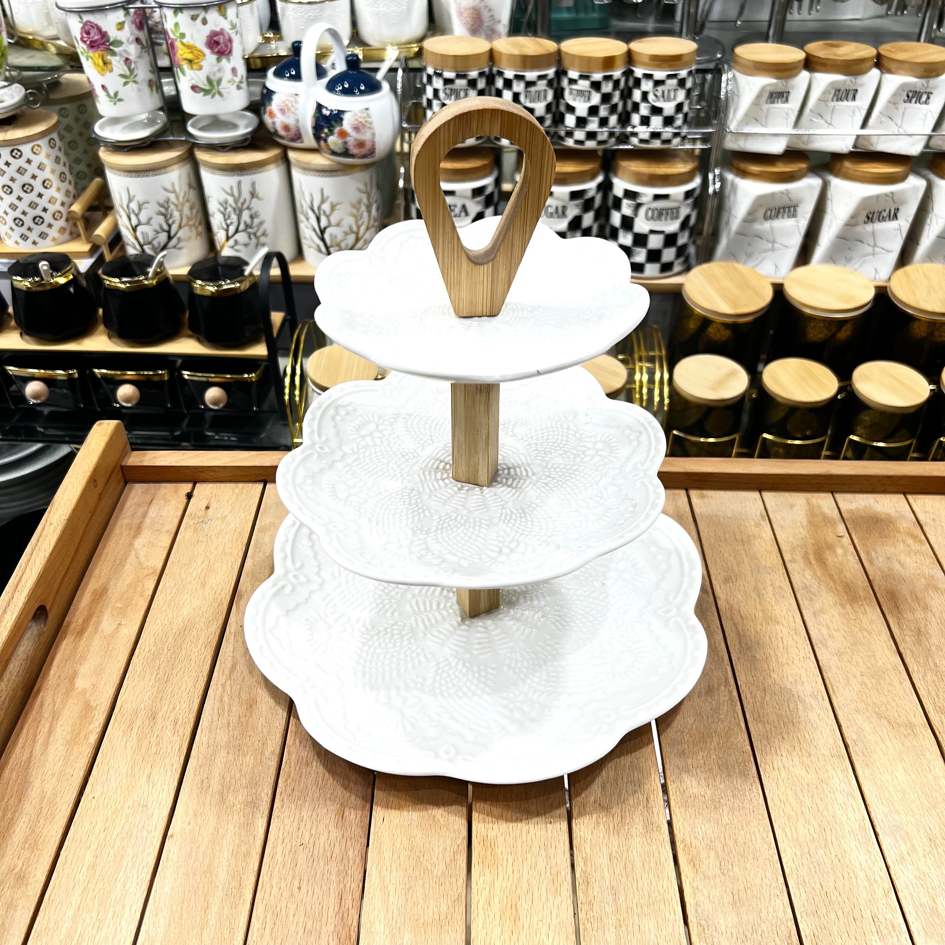 White Elegance Pastry Stand
