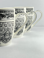 Midnight black mug set