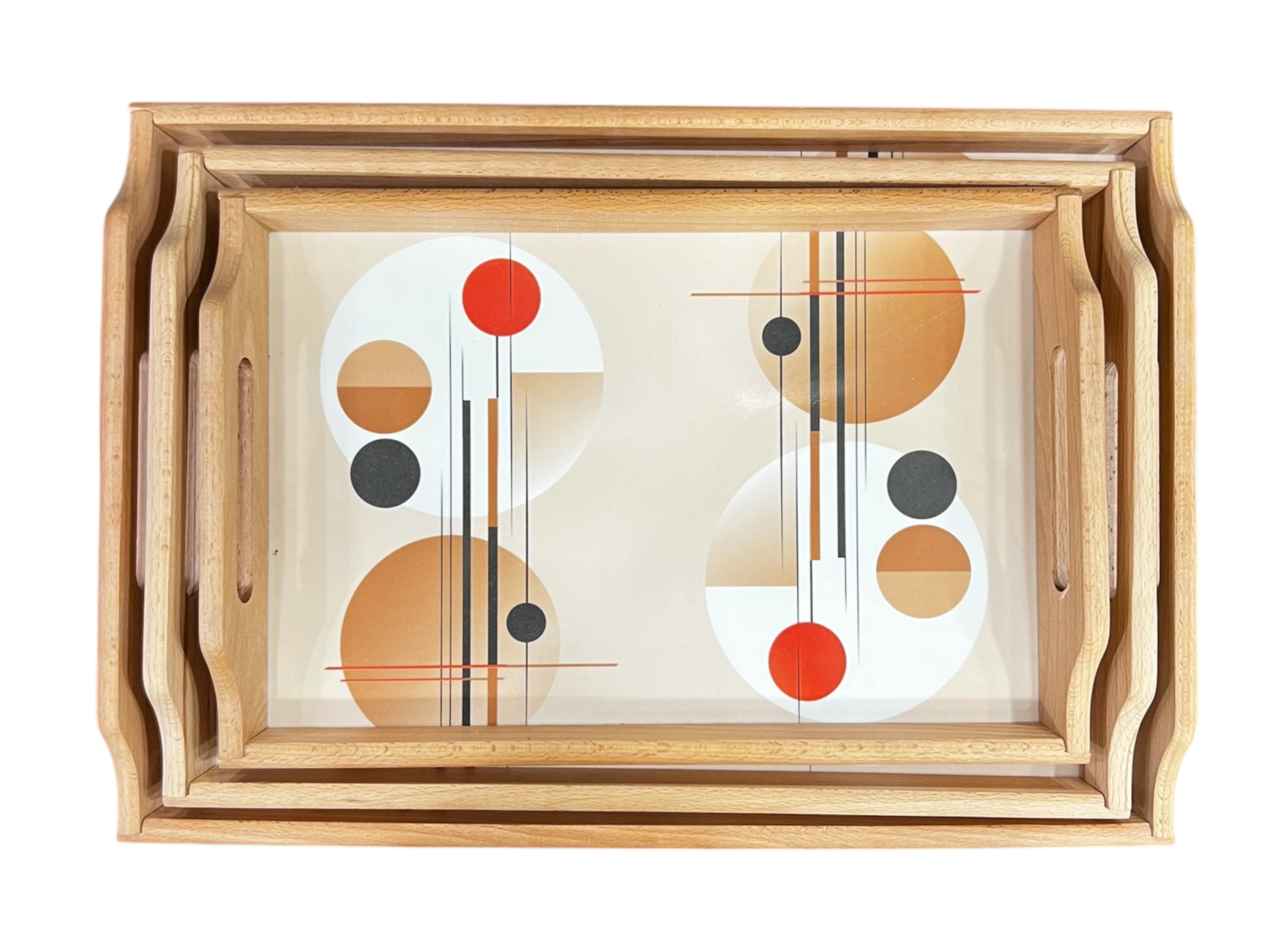 Desert Stripe Tray Set