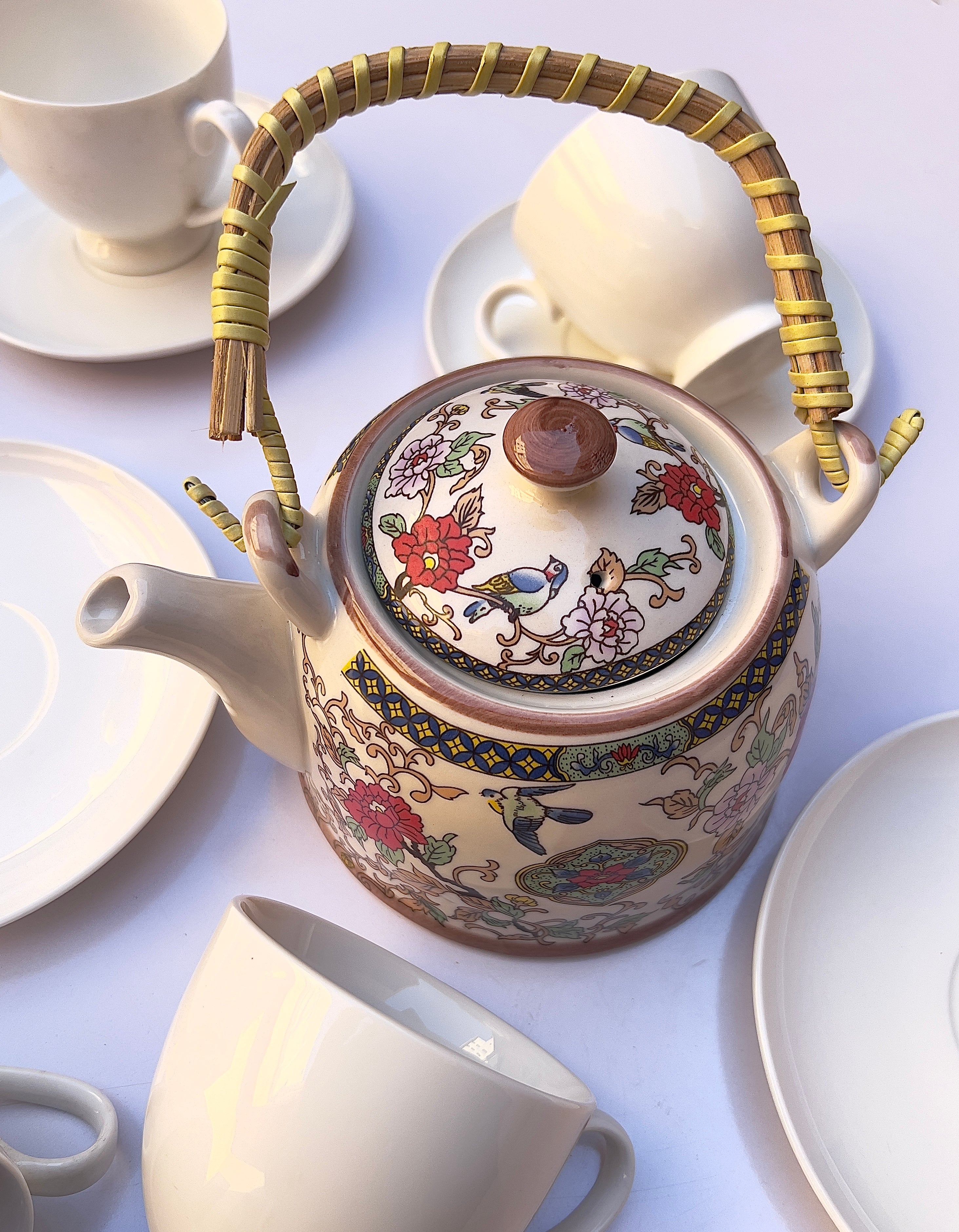 Antique Bloom Tea Pot