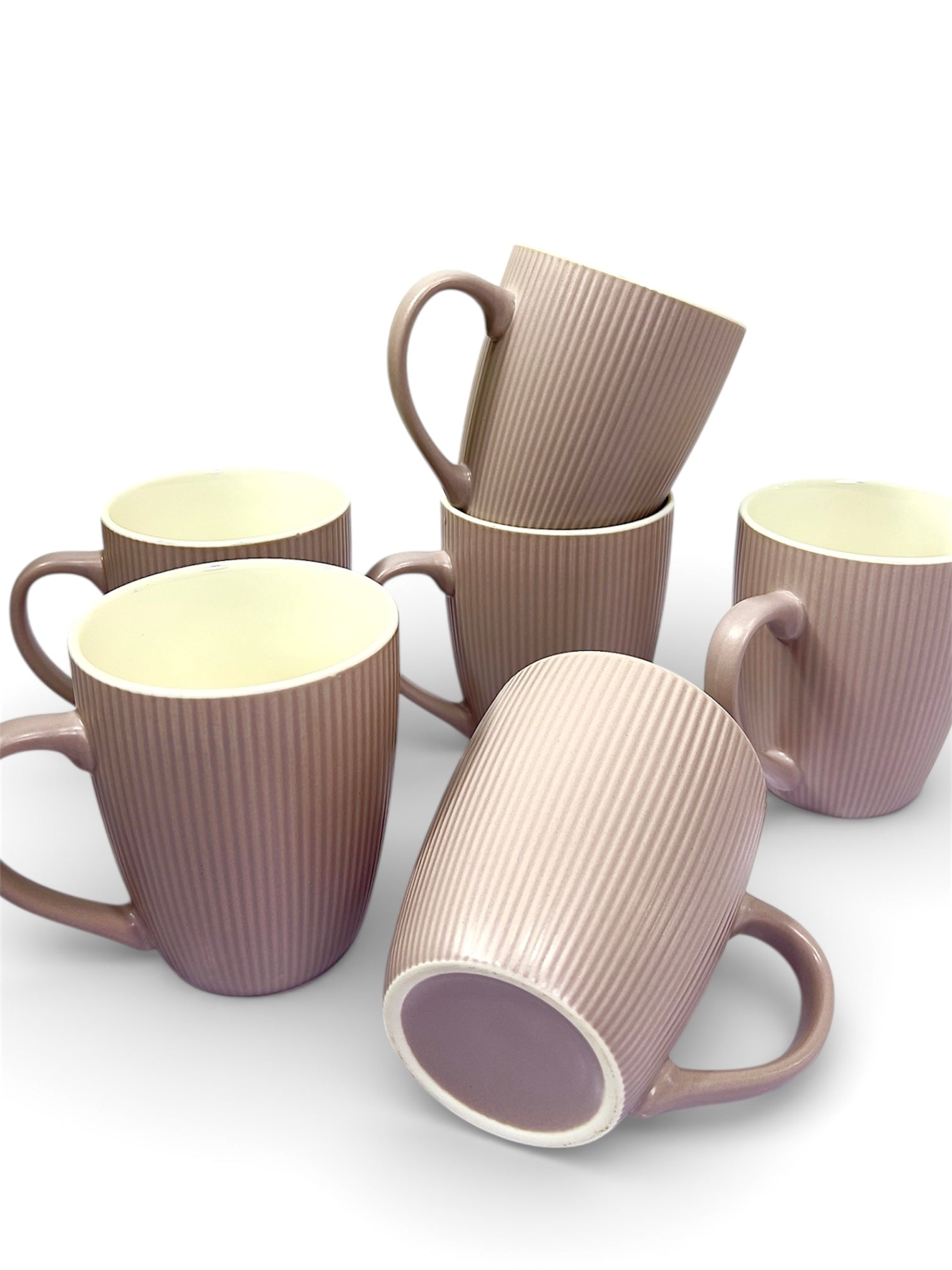 Blush Ribbed Mug