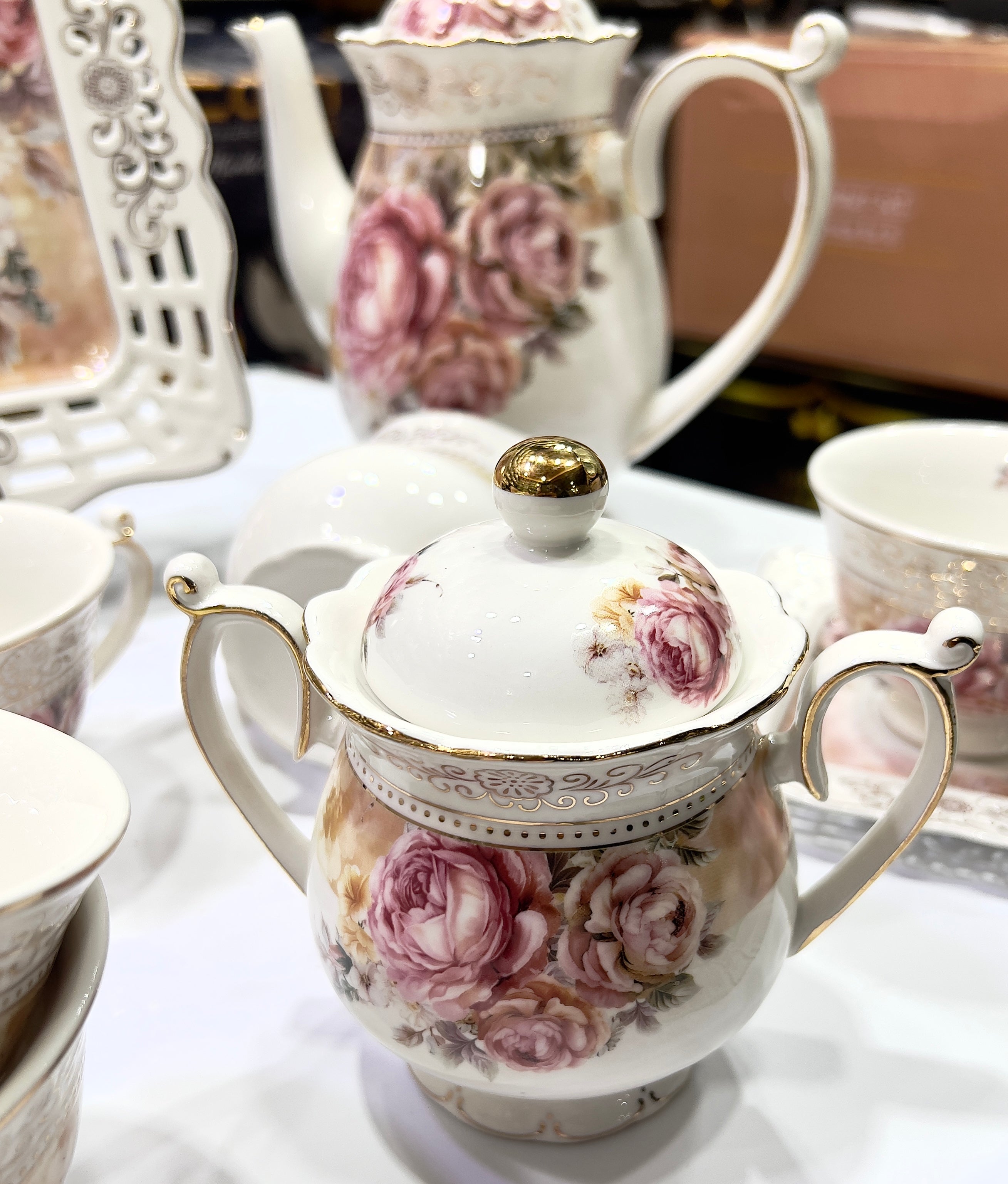 Floral Majesty Tea Set