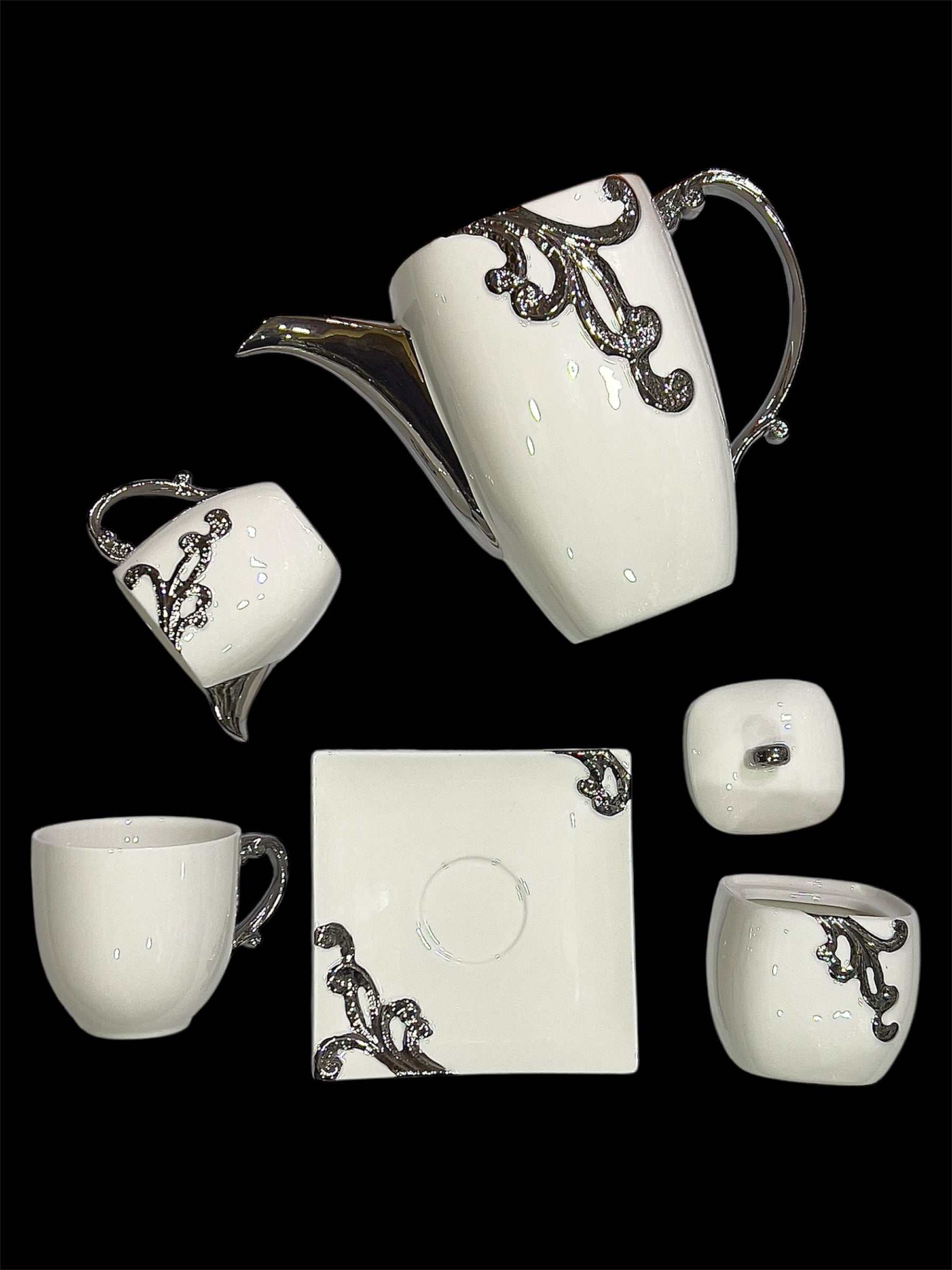Silver Luxe Tea Set