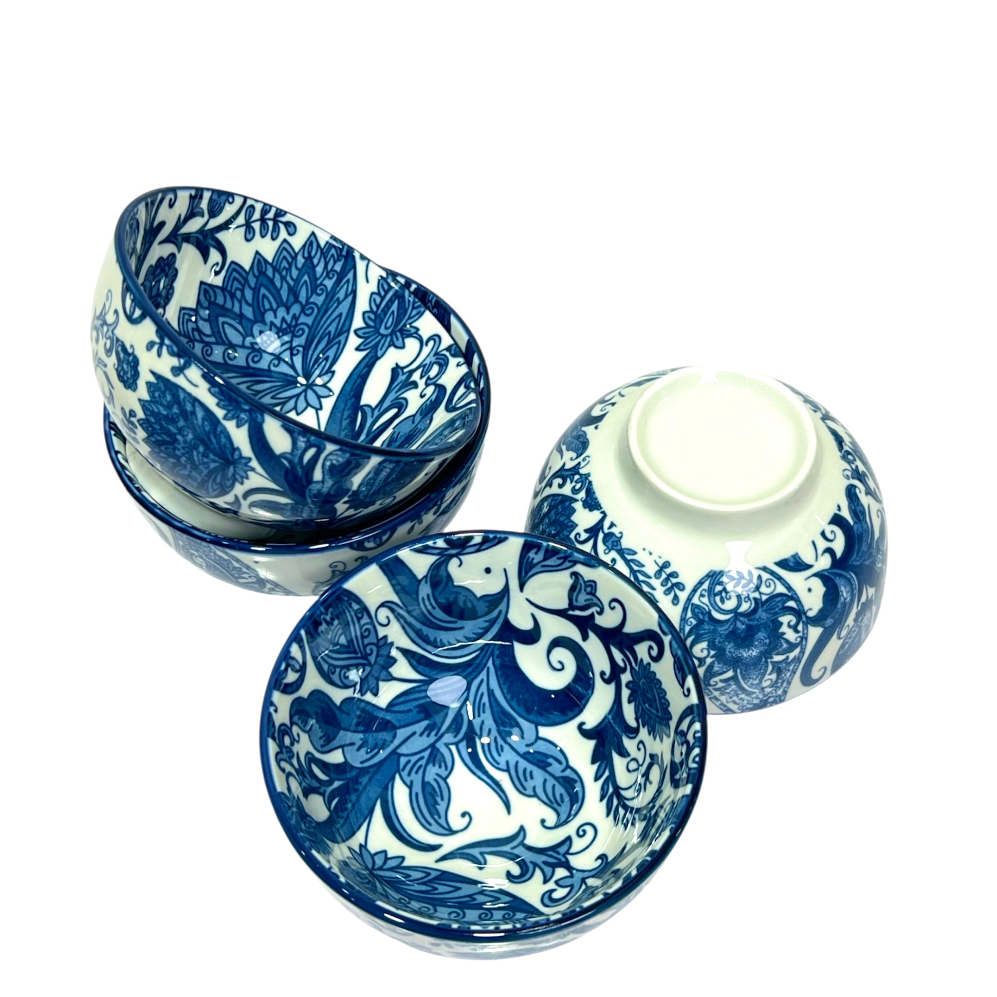 Azure Bloom Deep Plates