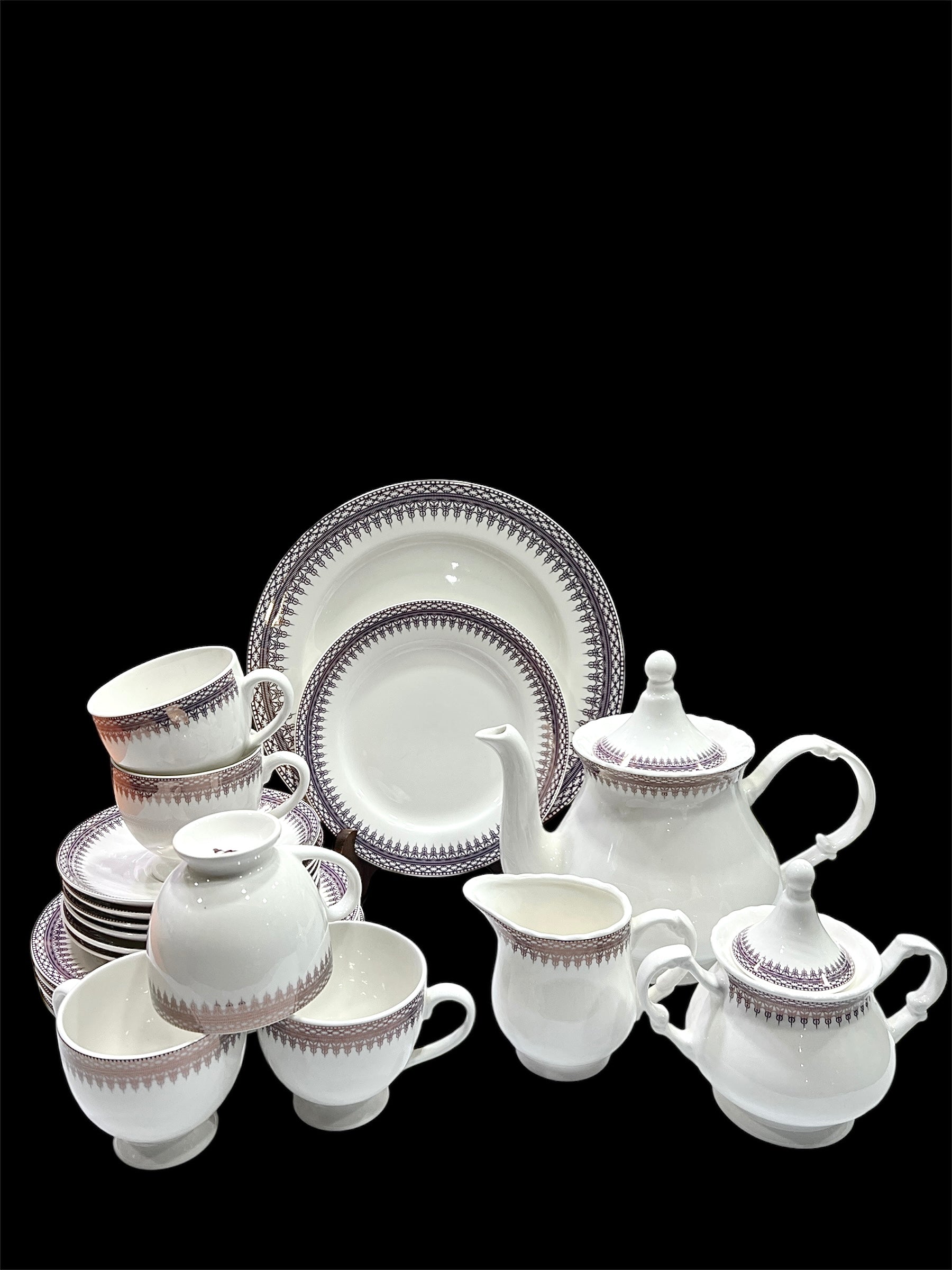 Crown Lace Tea Set