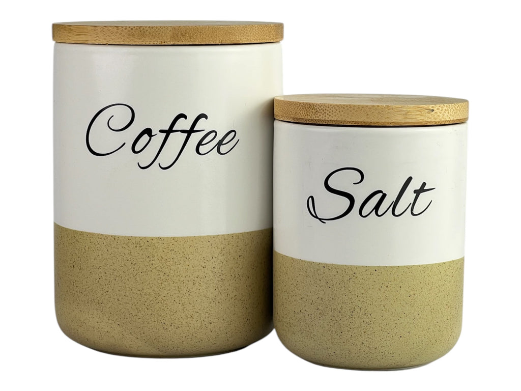 Beige And White Spice Set