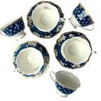 Navy Rose Luxe Tea Set
