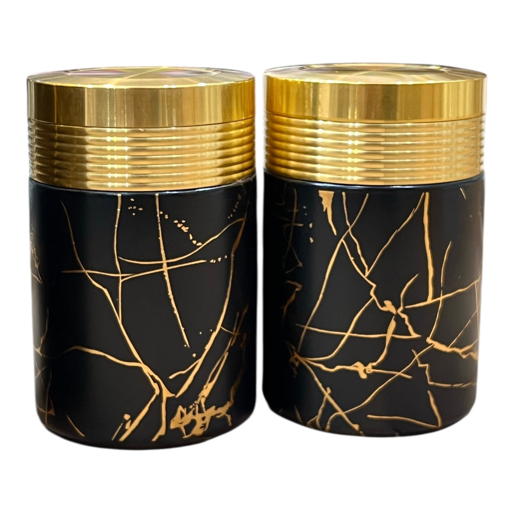 Royal Black Canister Set