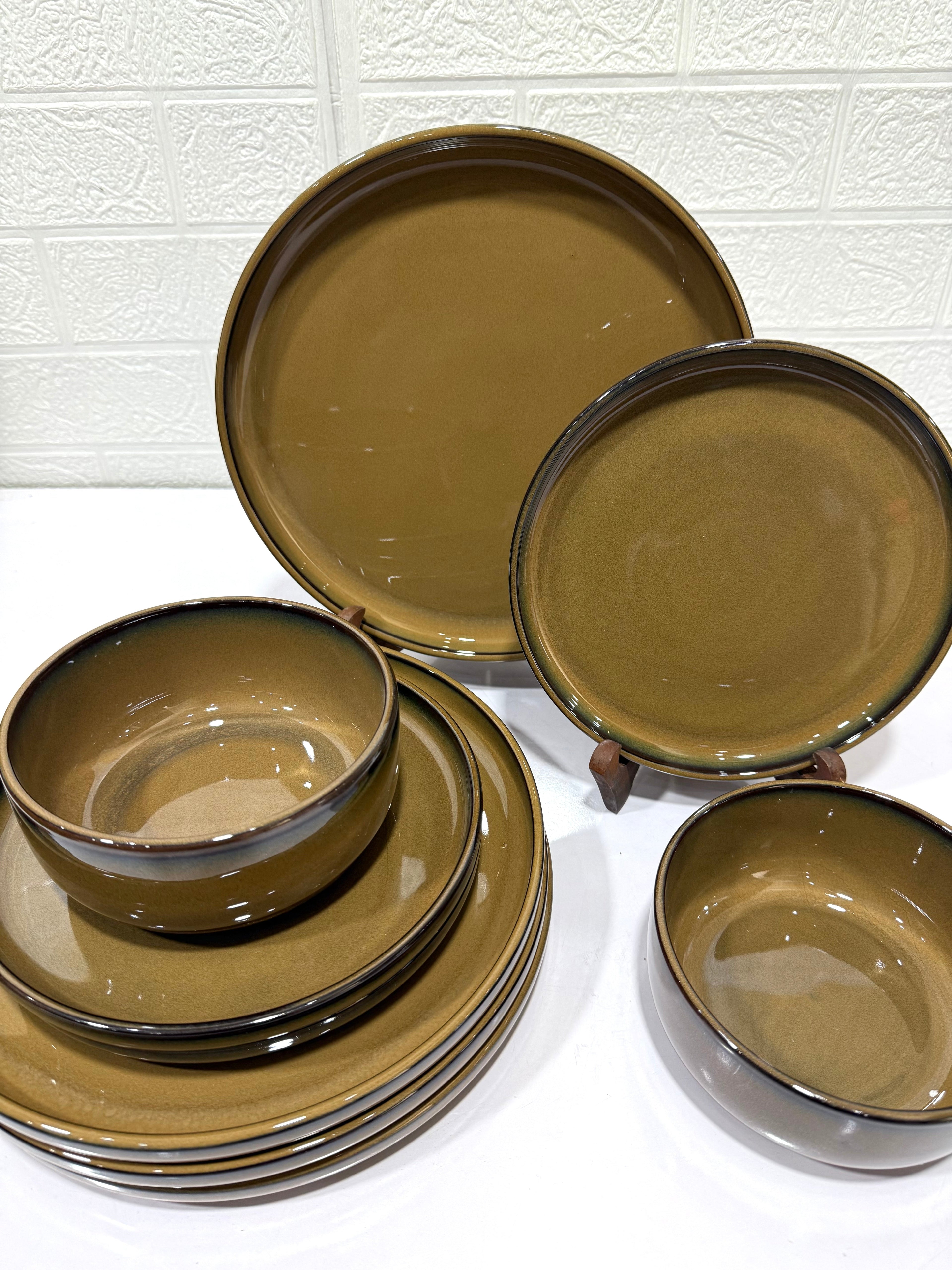 Olive Earth Plates