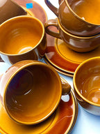 Earth Brew Cups And Saucers Set