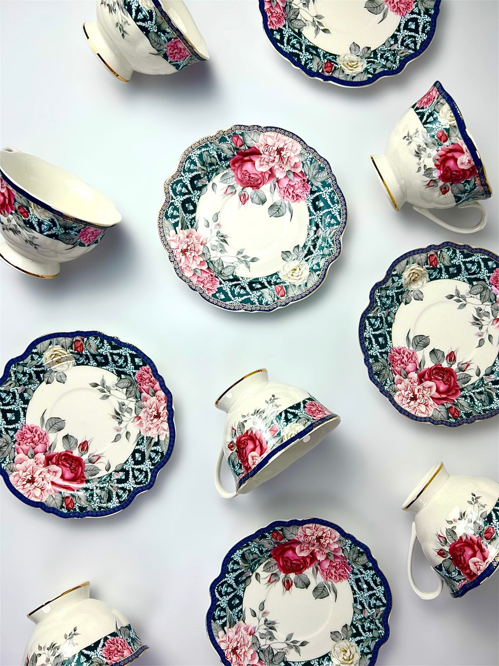 Rose Garden Tea Set