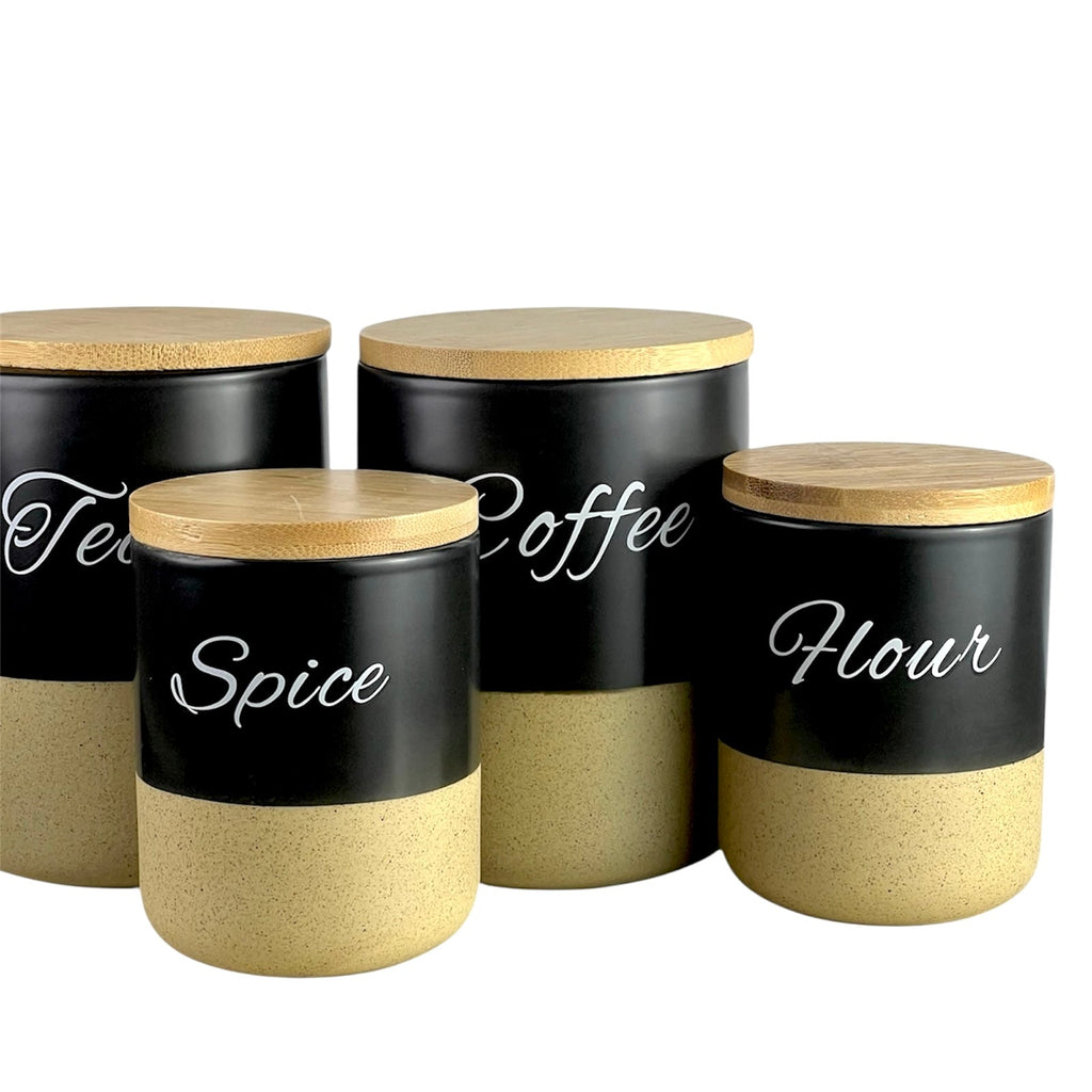 Black And Beige Spice Set