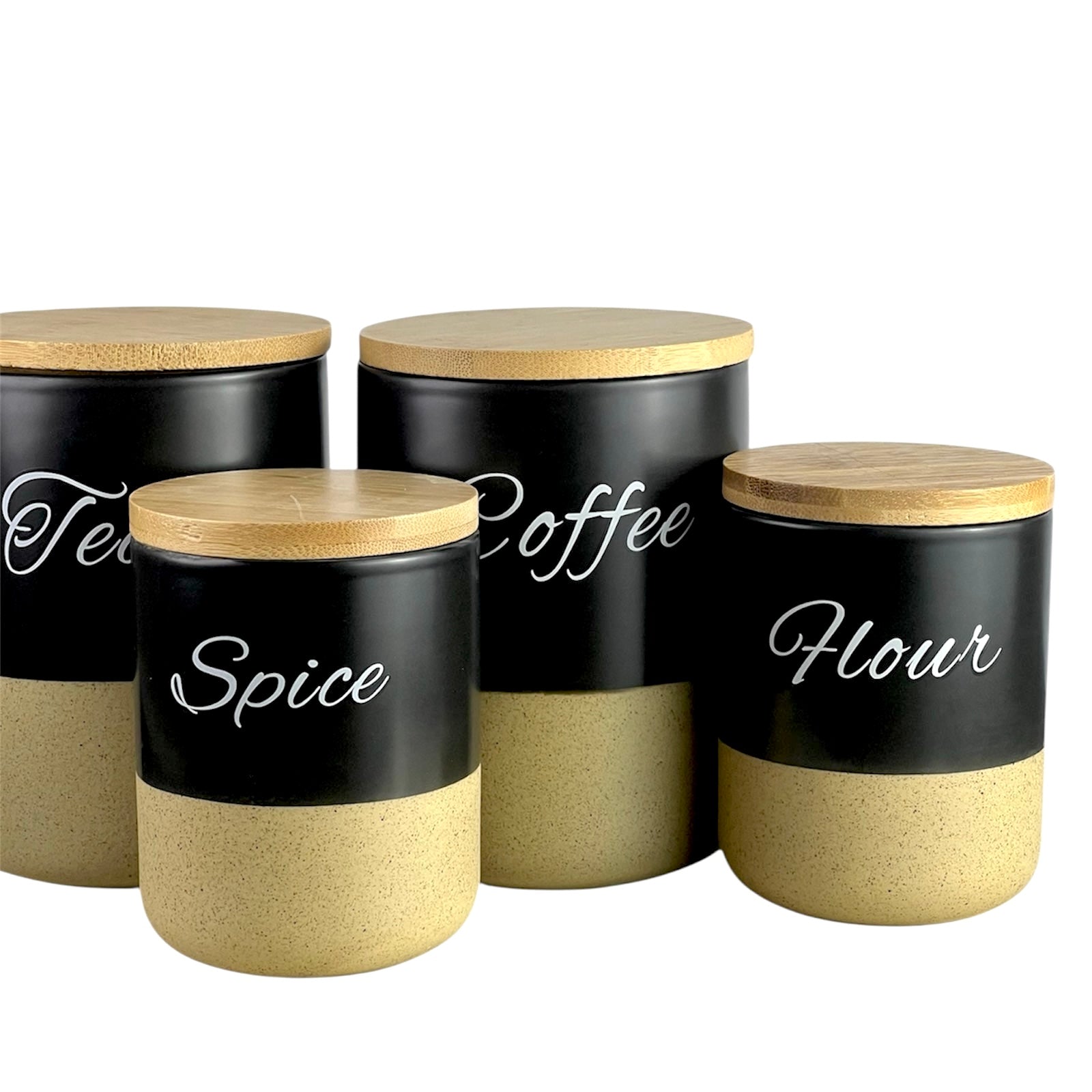 Black And Beige Spice Set