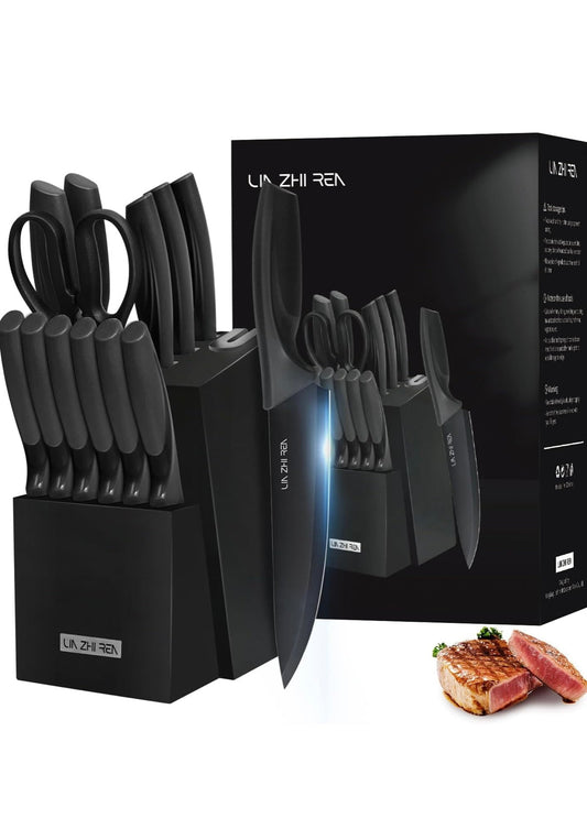 Royal Black Knife Set