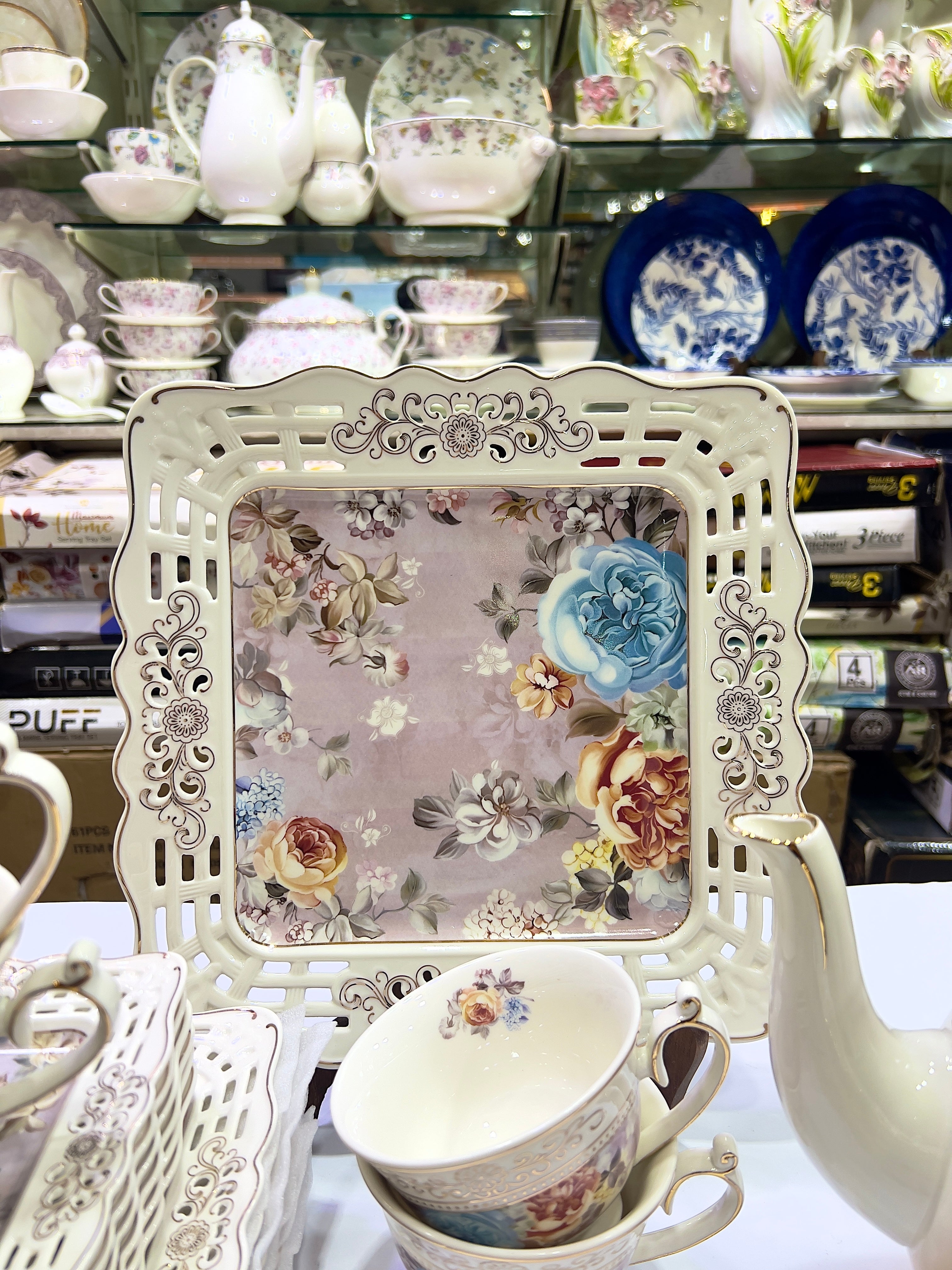 Ornate Bloom Tea Set