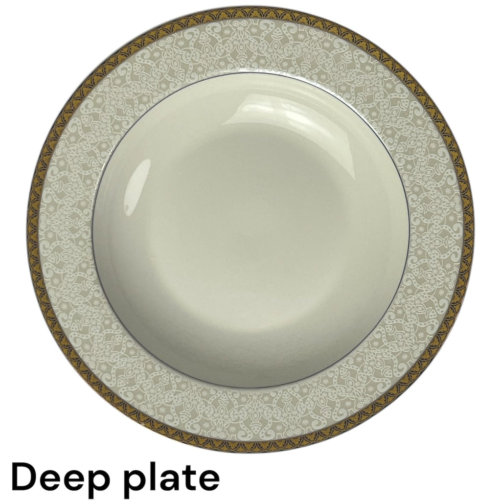 Golden Lace Plate Set