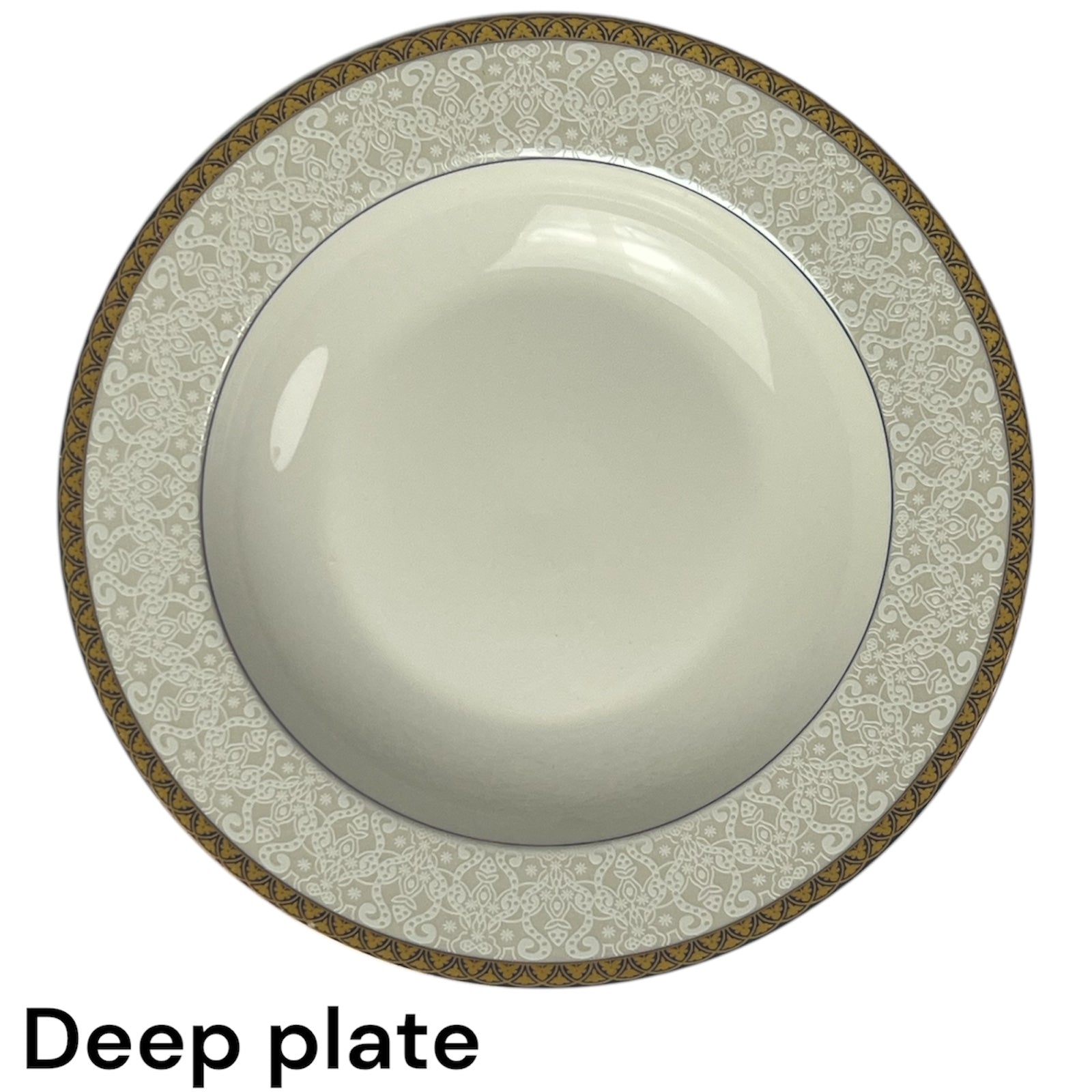 Golden Lace Plate Set