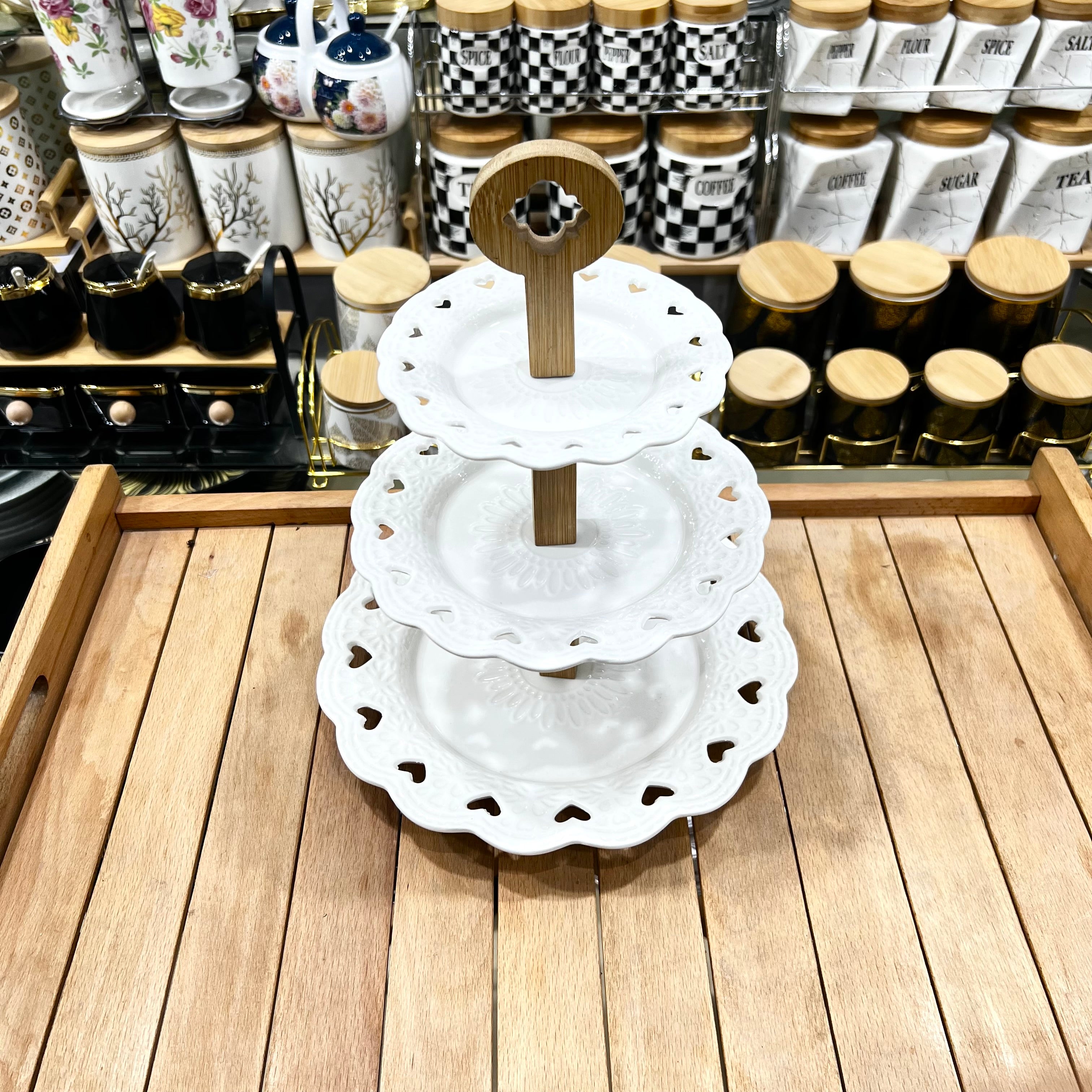 Heart Lace Pastry Stand