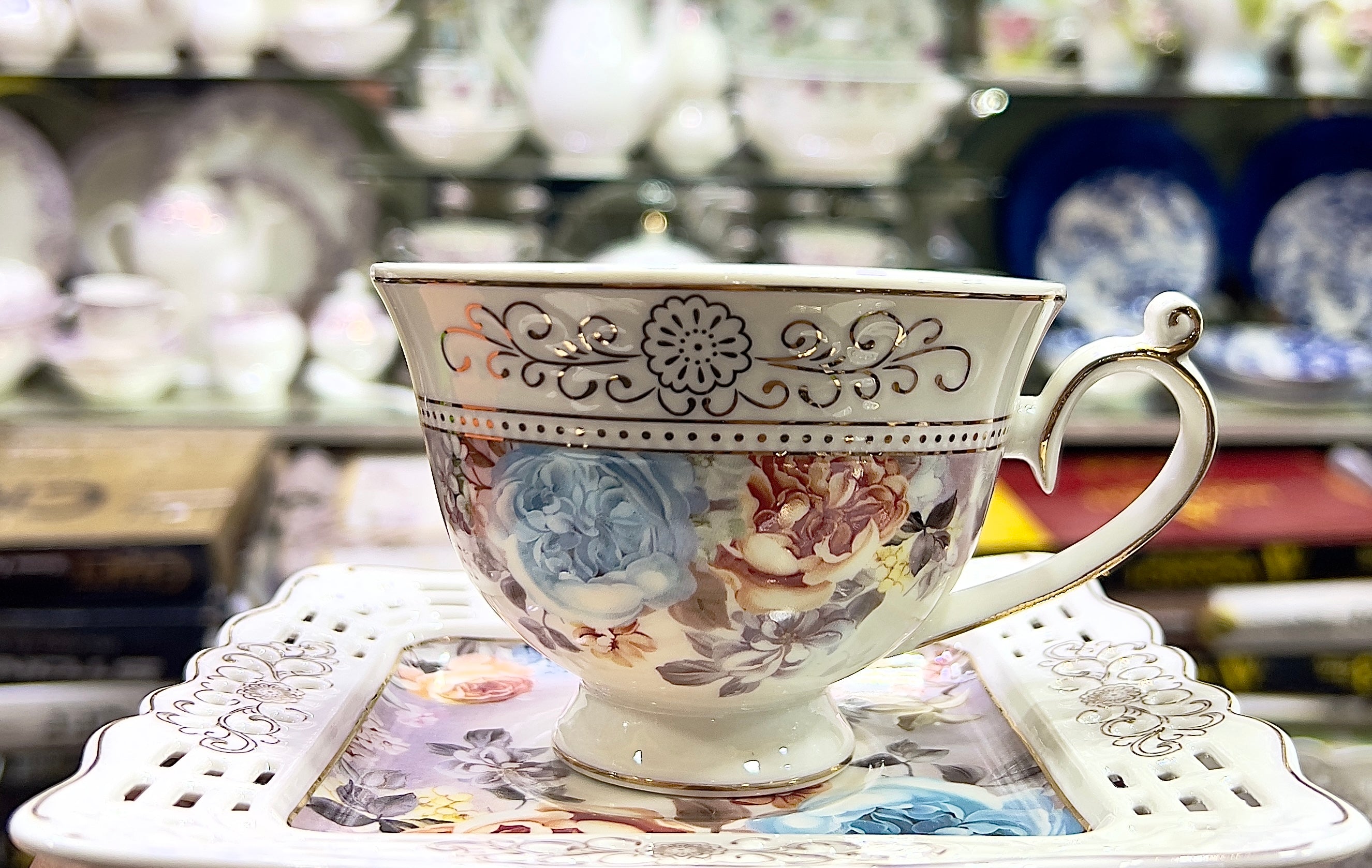 Ornate Bloom Tea Set