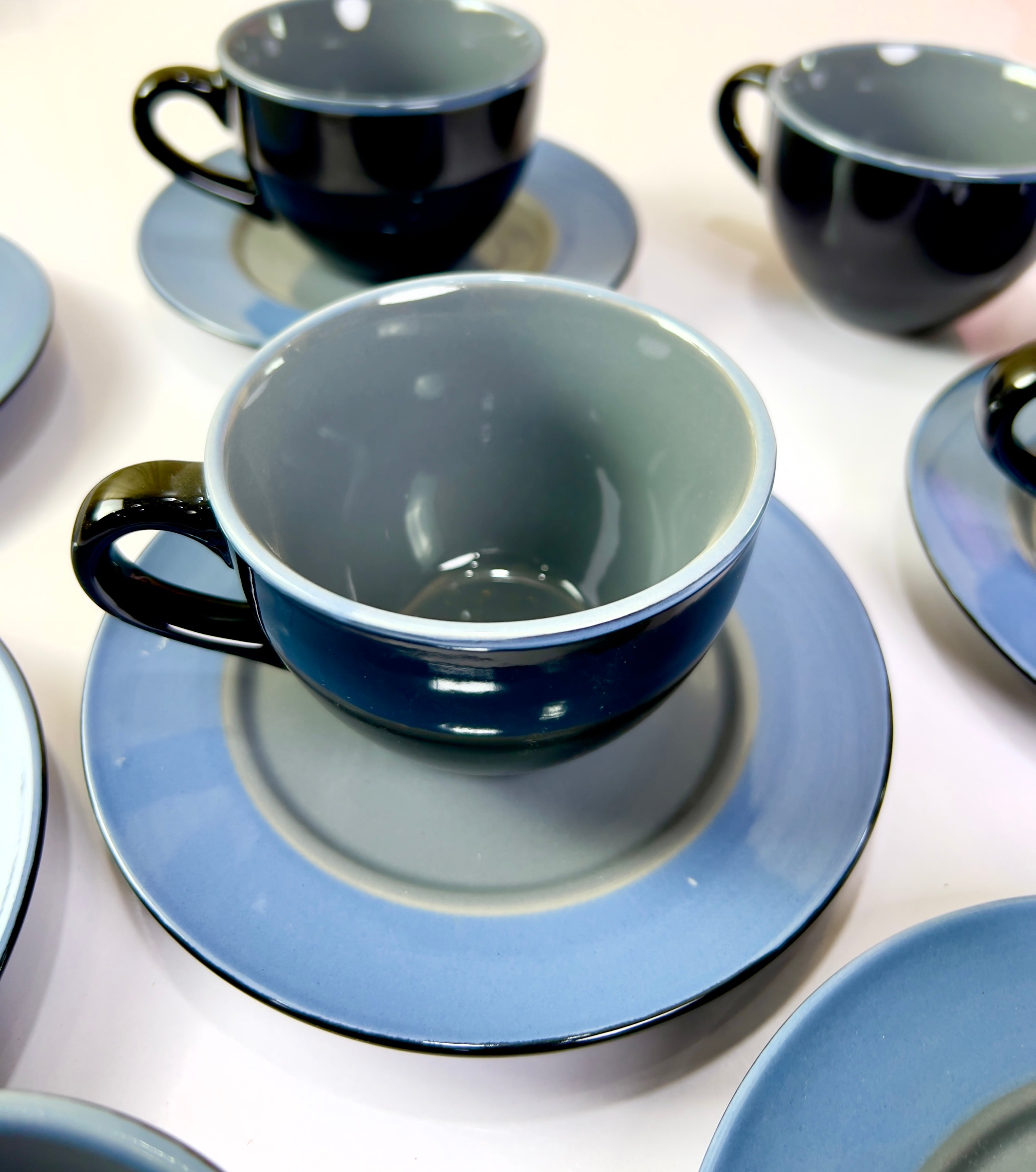 Midnight Brew Cups and Saucers
