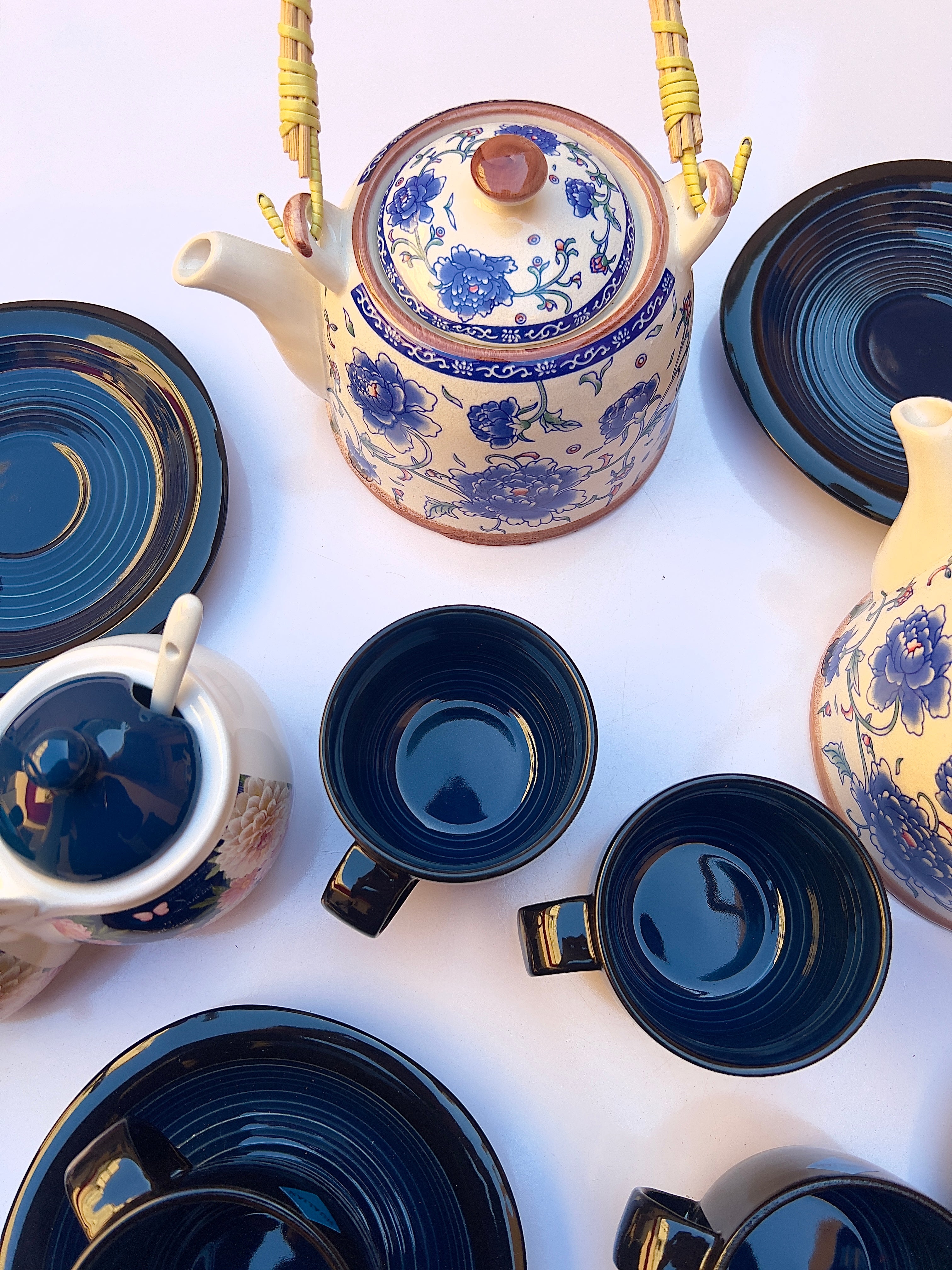 Blue Bloom Tea Pot