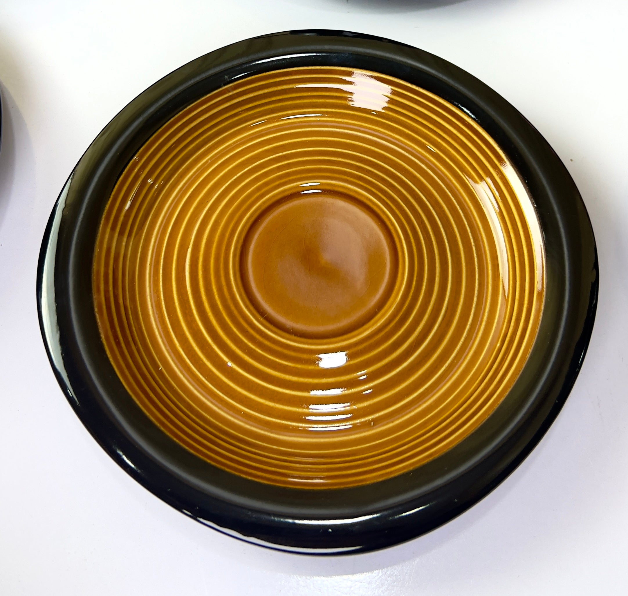 Amber Noir Cups and Saucers