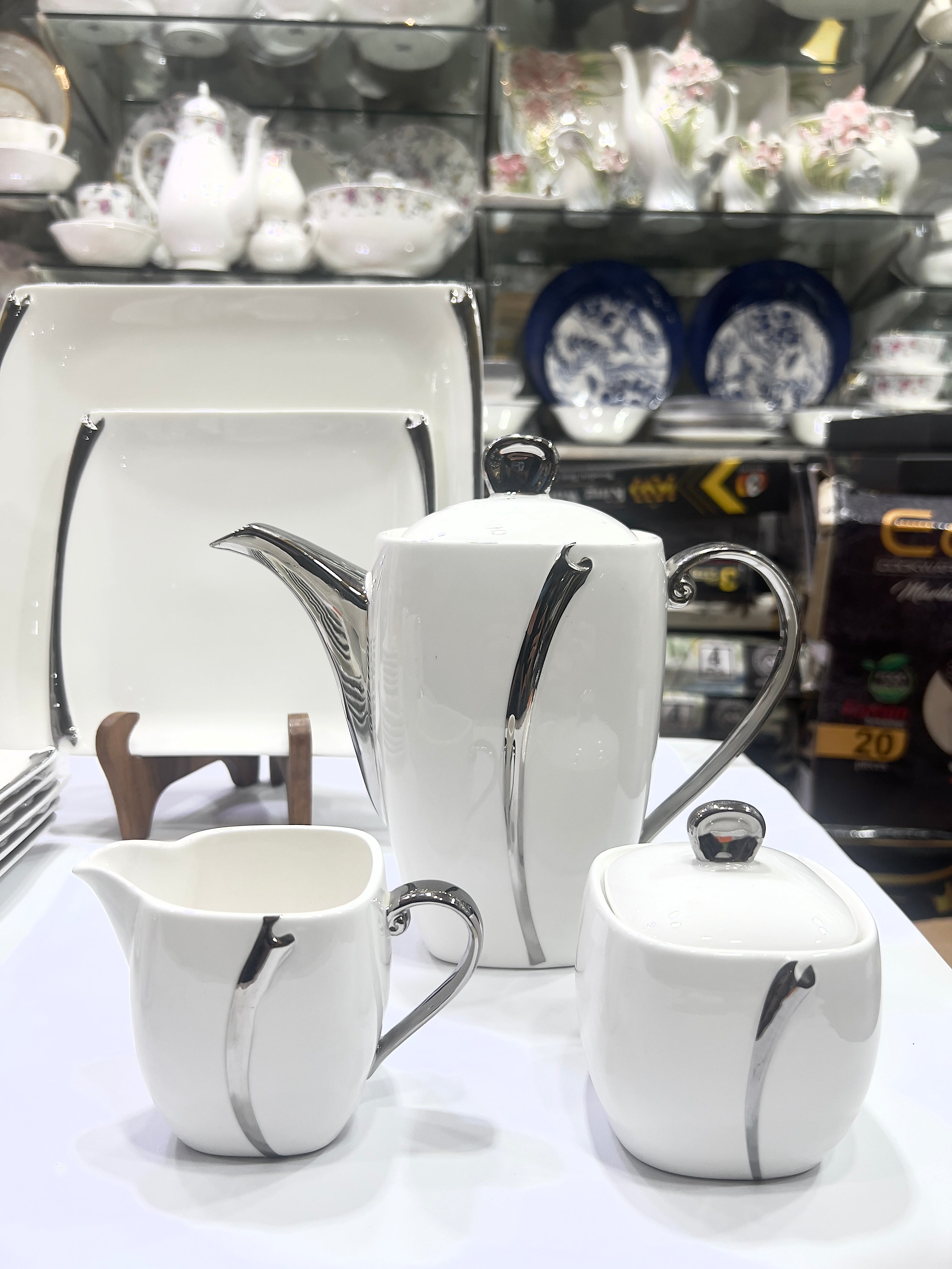 Sterling Edge Tea Set