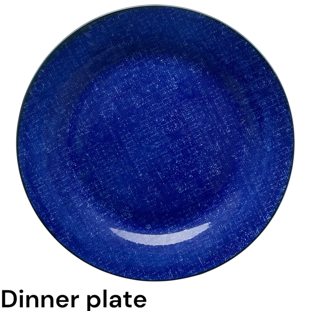 Ocean leaf 24 piece plate set